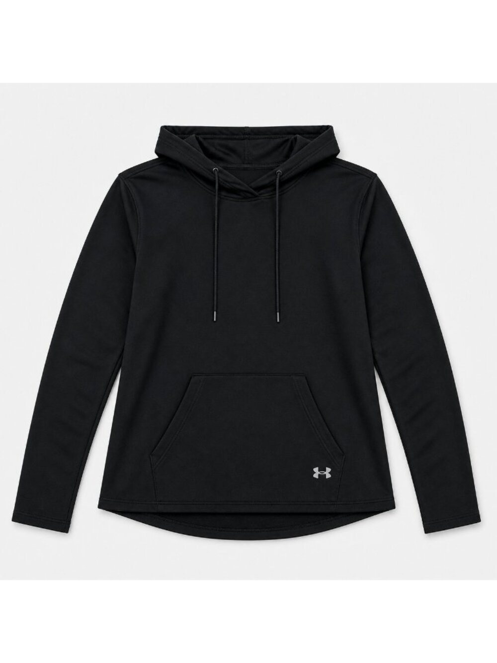 Under Armour Womens Small Black Cold Hear Fleece Loose Fit Hoodie NEW